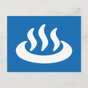 Postal Cartel japonés de Onsen ♨ Agua Termal 温泉