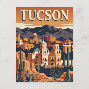Postal Cartel Retro Vintage del Desierto de Sonora Tucson