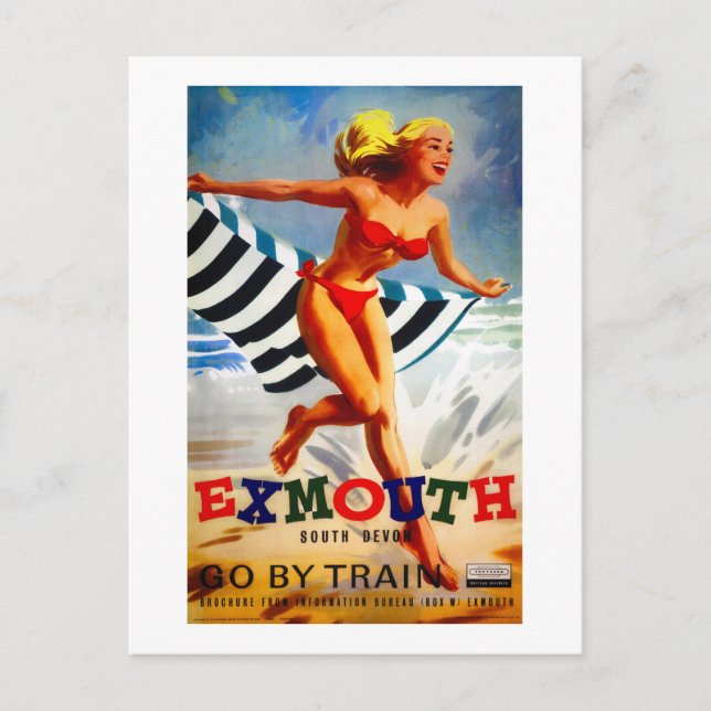 Postal Cartel Vintage de Exmouth South Devon Australia (Anverso)