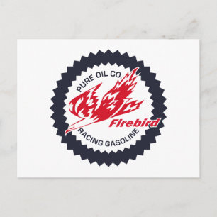 Postal Cartel vintage de gasolina de carreras Pure Firebi