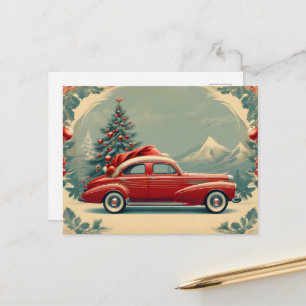 Postal Cartel vintage de Navidad