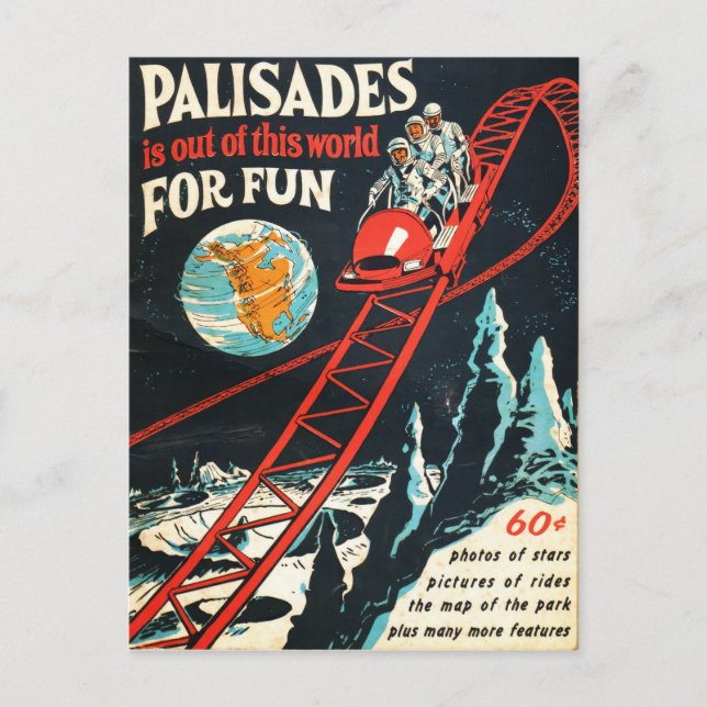 Postal Cartel vintage de Palisades (Anverso)