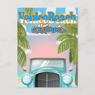 Postal Cartel vintage de Venice Beach California.