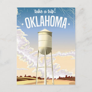 Postal Cartel vintage de viaje Oklahoma