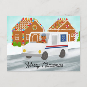 Postal Cartero Personalizado de Navidad Oficina de Correo
