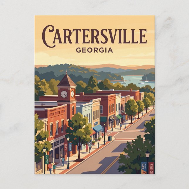 Postal Cartersville, Georgia (Anverso)