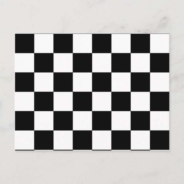 Postal Cartón de ajedrez (Anverso)
