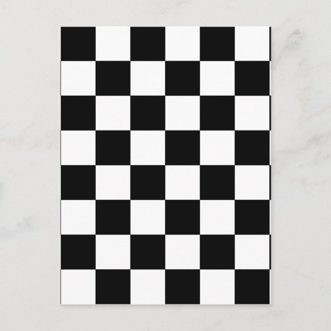 Postal Cartón de ajedrez (Anverso)