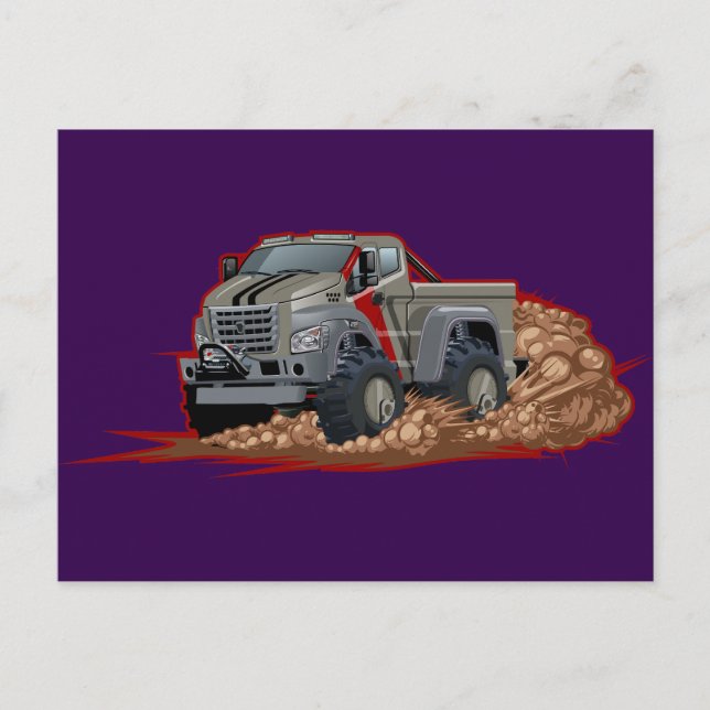 Postal Cartoon truck (Anverso)
