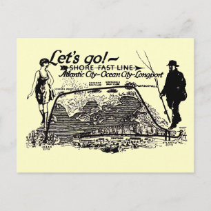 Postal Cartucho de línea rápida Shore 1910