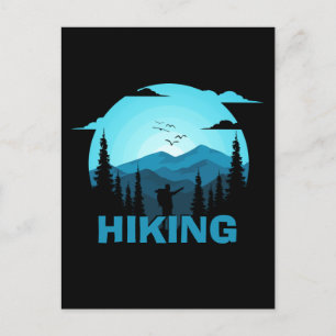 Postal Cartucho De Nombre Personalizado De Senderismo En 