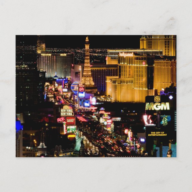 Postal / Cartucho Postale Las Vegas Strip (Anverso)