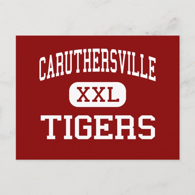 Postal Caruthersville - Tigres - Alto - Caruthersville (Anverso)