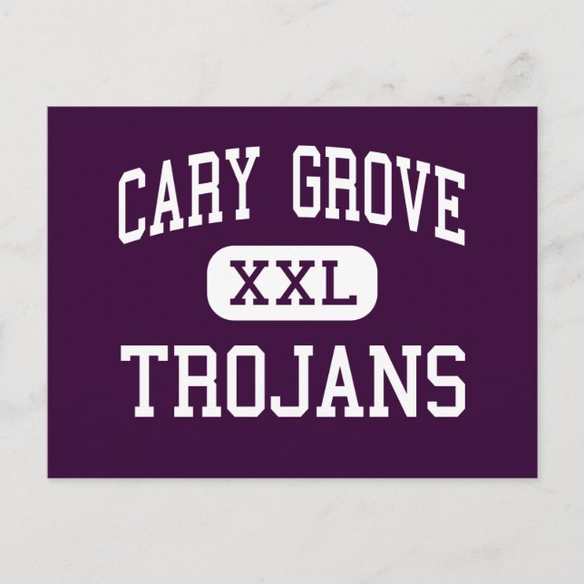 Postal Cary Grove - Trojans - High School - Cary Illinois (Anverso)