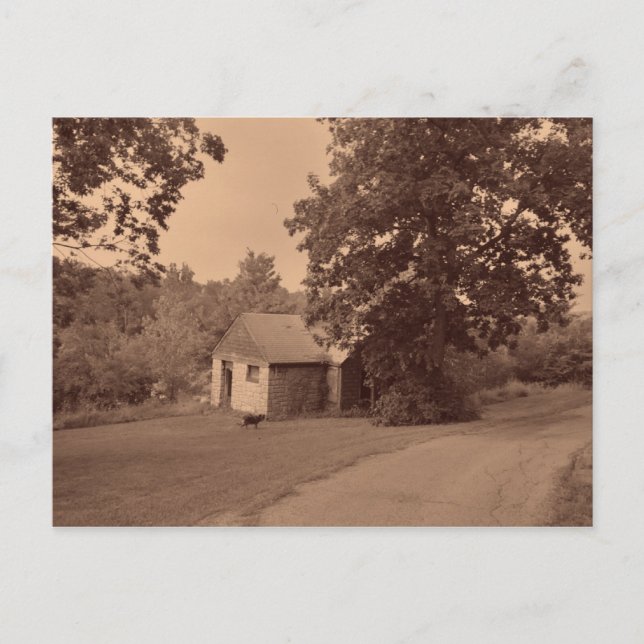 Postal Casa abandonada (Anverso)