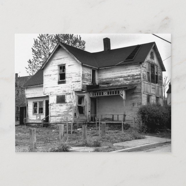 Postal Casa abandonada (Anverso)