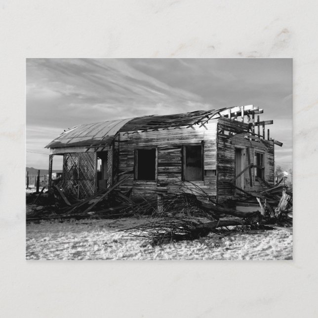 Postal Casa Abandonada En Kelso California (Anverso)