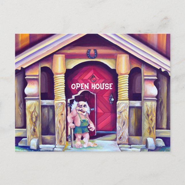 Postal Casa Abierta de Escandinavia (Anverso)