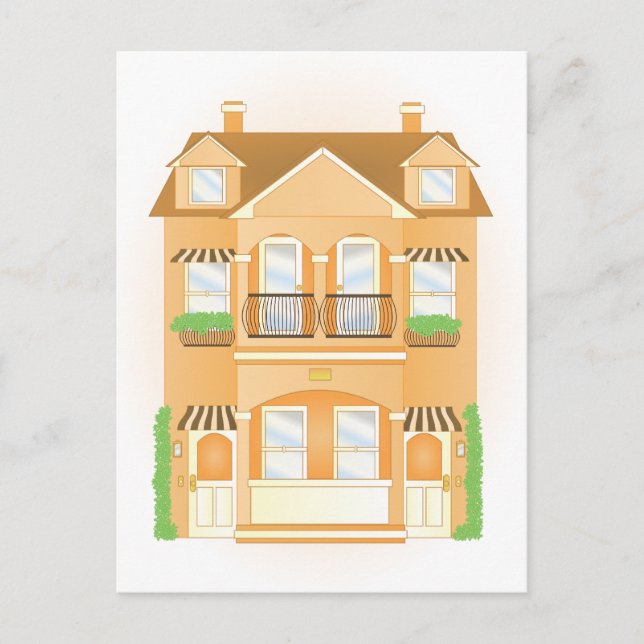 Postal Casa adosada (Anverso)
