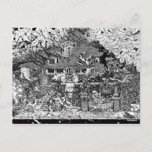 Postal Casa al final de la calle (Anverso)