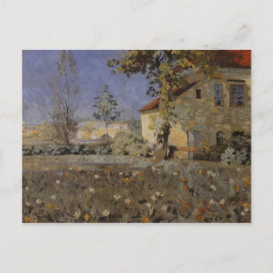 Postal Casa antigua Mourier-Petersen en el jardín
