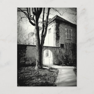 Postal Casa antigua y jardín en Montmarte