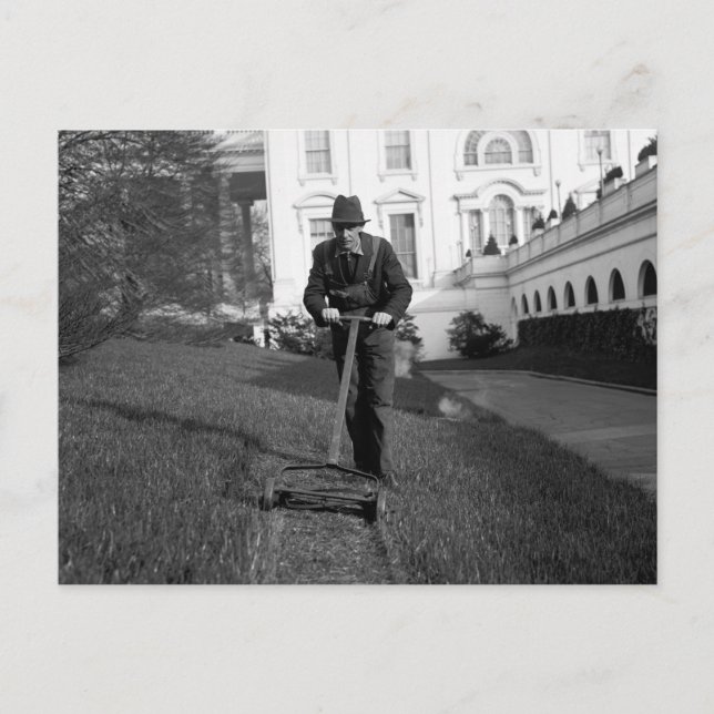 Postal Casa Blanca, césped verde, años 30 (Anverso)