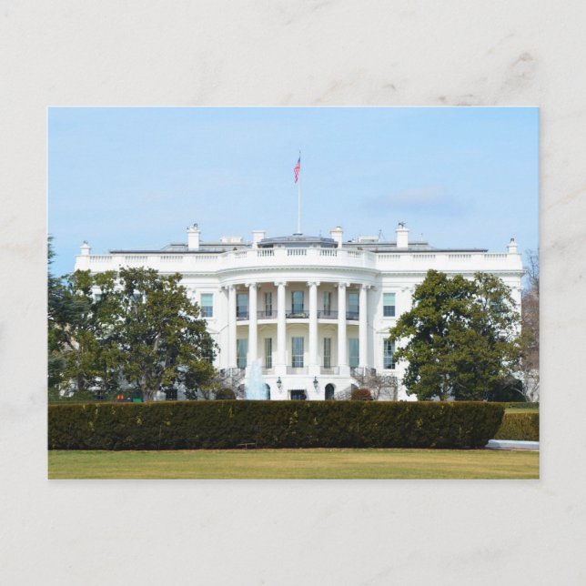 Postal Casa Blanca Desde El Césped (Anverso)