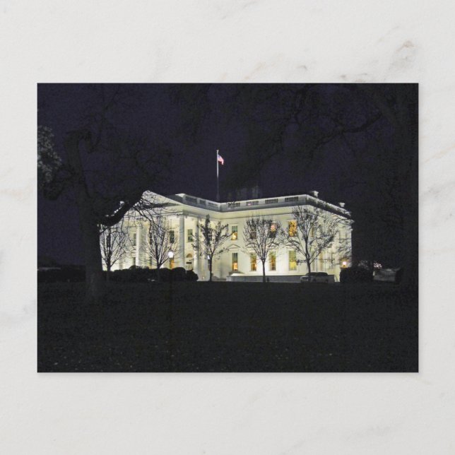 Postal Casa Blanca en la noche Washington DC 2003 (Anverso)