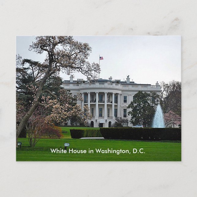 Postal Casa Blanca, Washington, DC (Anverso)
