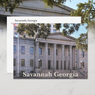 Postal Casa de Aduanas de Savannah Georgia Fotografía