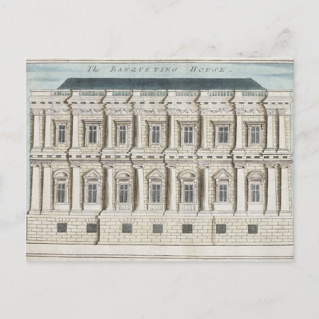 Postal Casa de banquetes, Whitehall (Anverso)