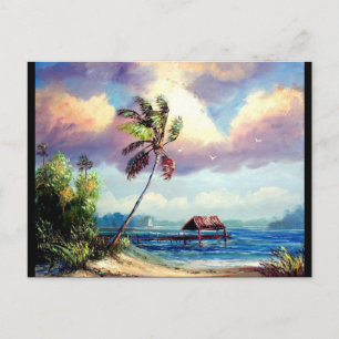Postal Casa de botes tropicales