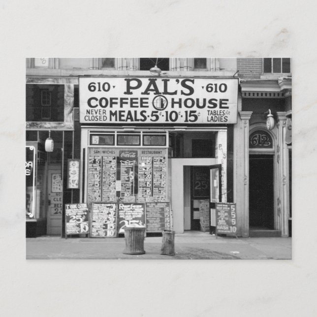 Postal Casa de café de Pal, 1939 (Anverso)