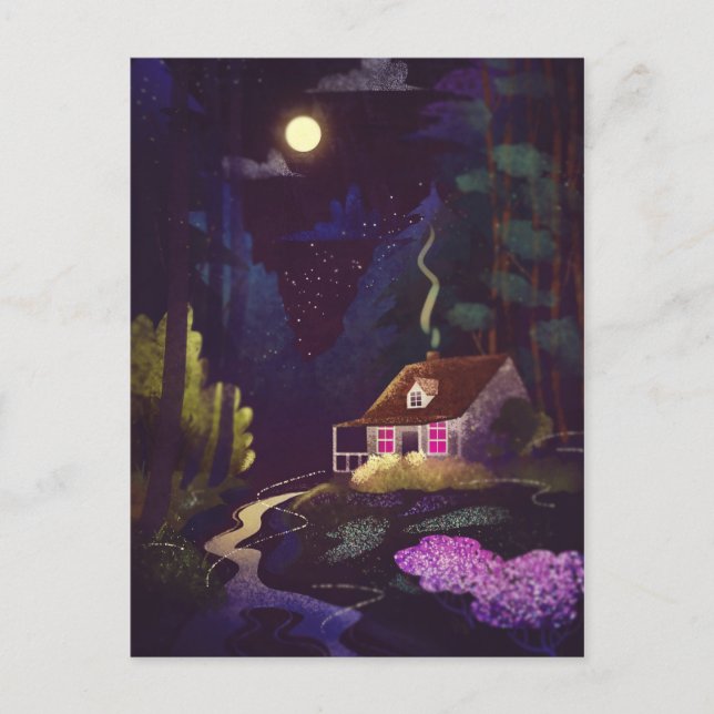 Postal Casa de campo acogedora (Anverso)