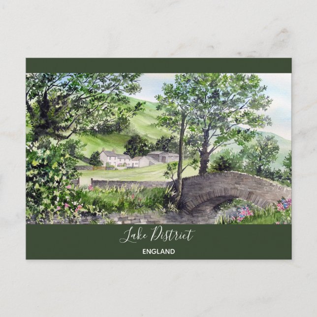 Postal Casa de campo cerca de Thirlmere, Lake District, I (Anverso)
