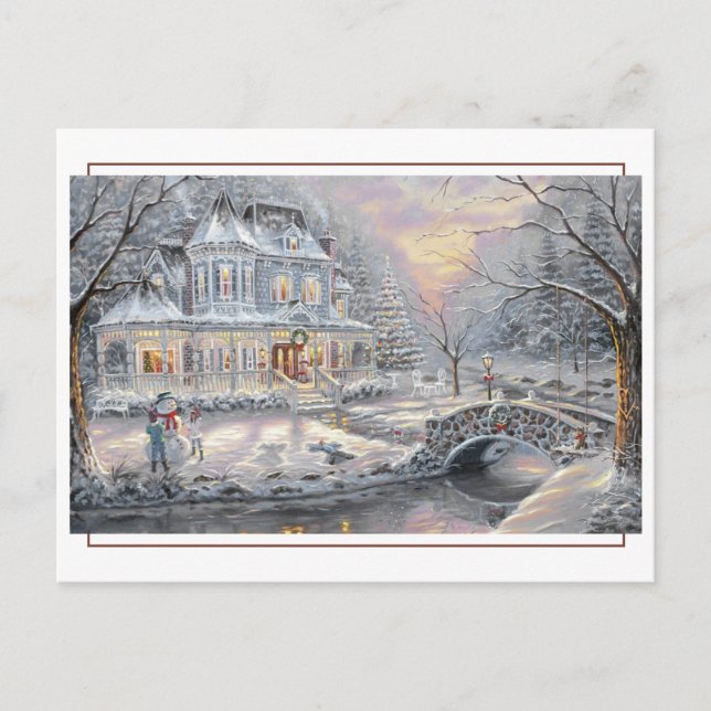 Postal Casa de campo de Navidades de Victoria (Anverso)