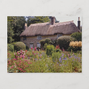 Postal Casa de campo de Thomas Hardy, Dorset, flor de Ing