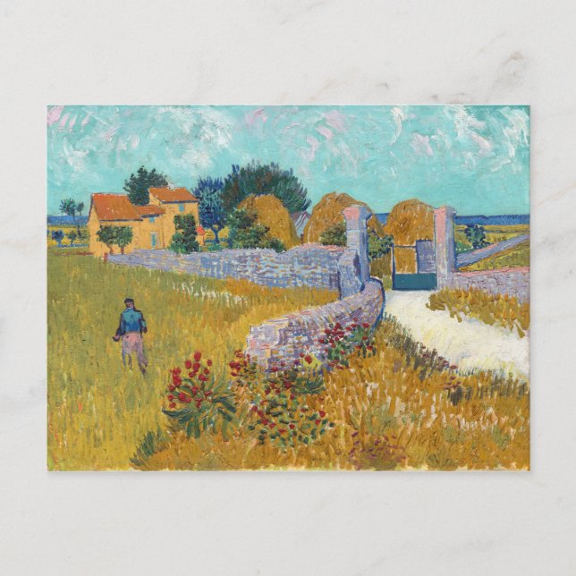 Postal Casa de campo en Provenza por Vincent van Gogh (18 (Anverso)