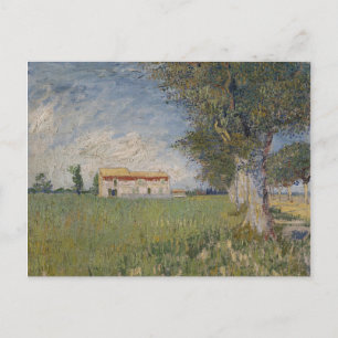 Postal Casa de campo en un campo de trigo Postcard