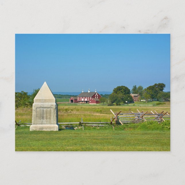 Postal Casa de campo - Parque Nacional de Gettysburg, PA (Anverso)