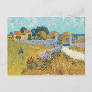Postal Casa de campo Vincent van Gogh en el paisaje de Pr