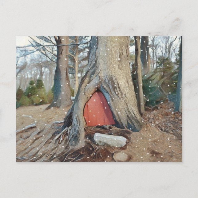 Postal Casa de elfo mágico (Anverso)