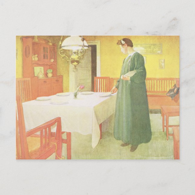 Postal Casa de escuela, comedor, pub... en clase (Anverso)