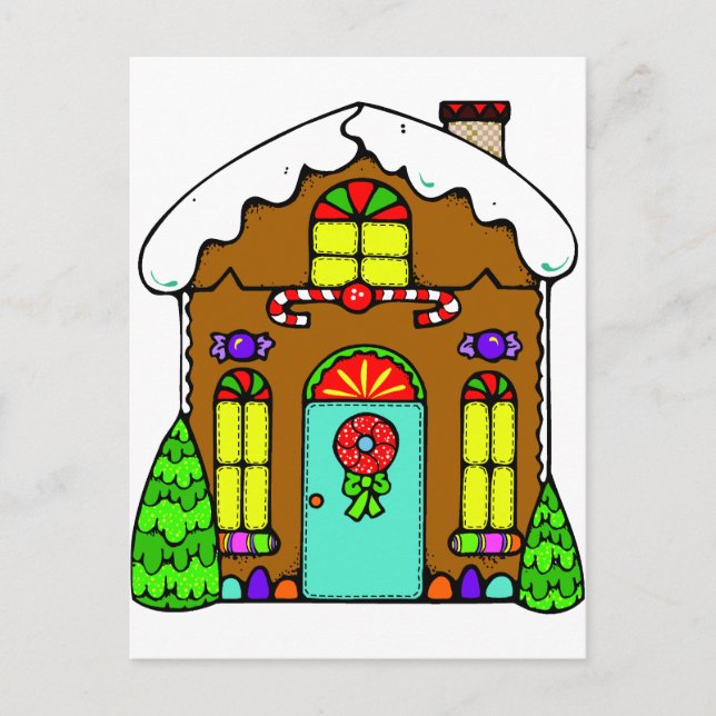 Postal Casa de Gingerbread (Anverso)