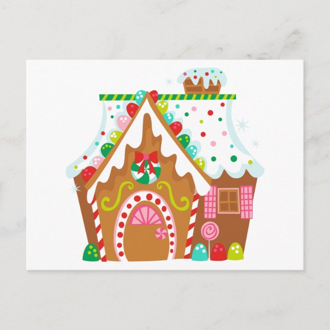Postal Casa de Gingerbread (Anverso)