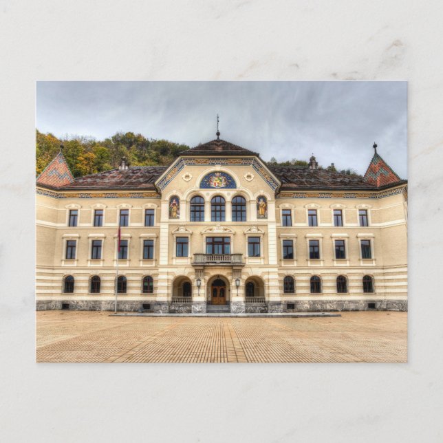 Postal Casa De Gobierno De Liechtenstein (Anverso)