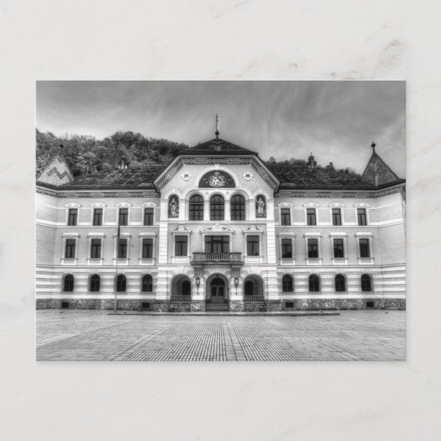 Postal Casa de Gobierno de Liechtenstein (Anverso)