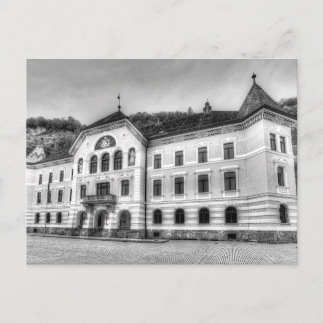 Postal Casa de Gobierno de Liechtenstein (Anverso)