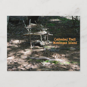 Postal Casa de hadas en el jardín de la isla Monhegan en 